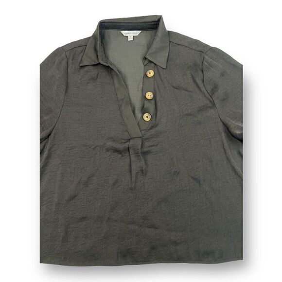 Naked Zebra Cropped Boxy Fit Blouse Top Size Small - Picture 2 of 5